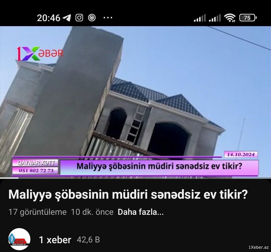 Maliyyə şöbəsinin müdiri sənədsiz ev tikir?