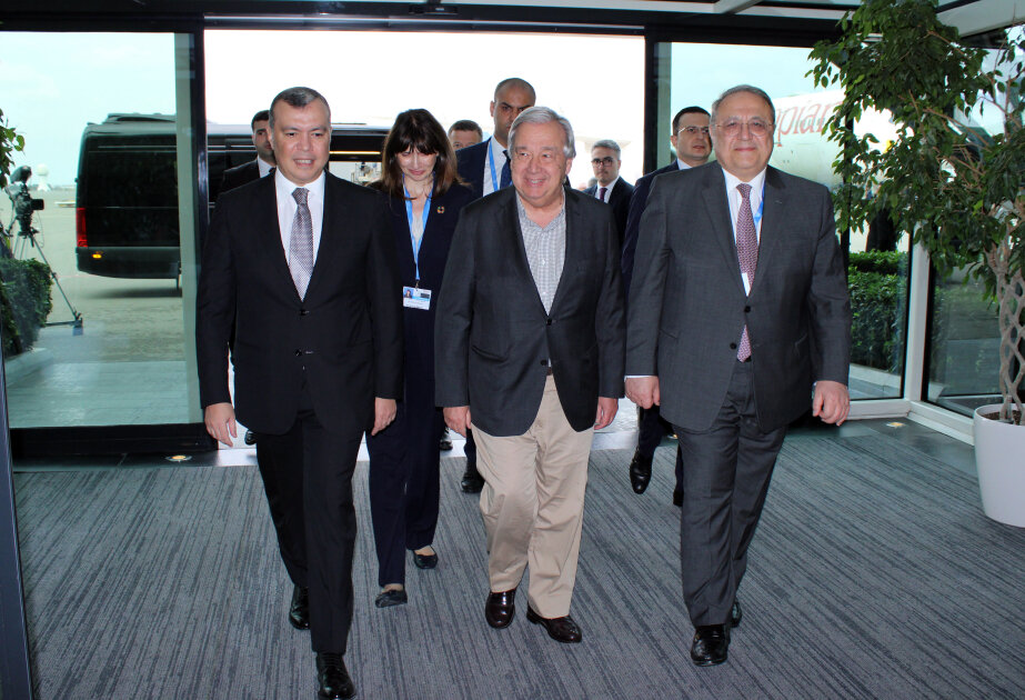 Antonio Guterres arrives in Azerbaijan for COP29