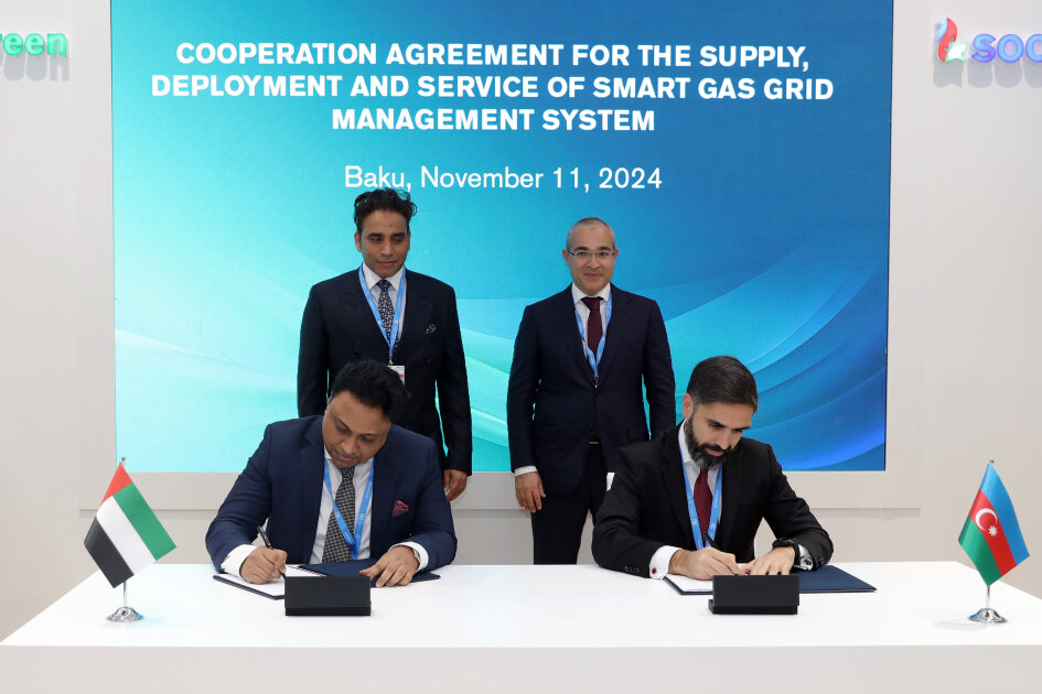 SOCAR, "IntelliGrid" sign smart gas grid management deal within COP29