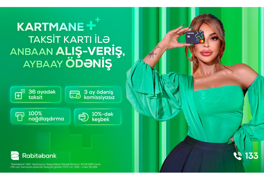 “Rabitəbank”dan yenilik, taksit funksiyalı “Kartmane” kartı