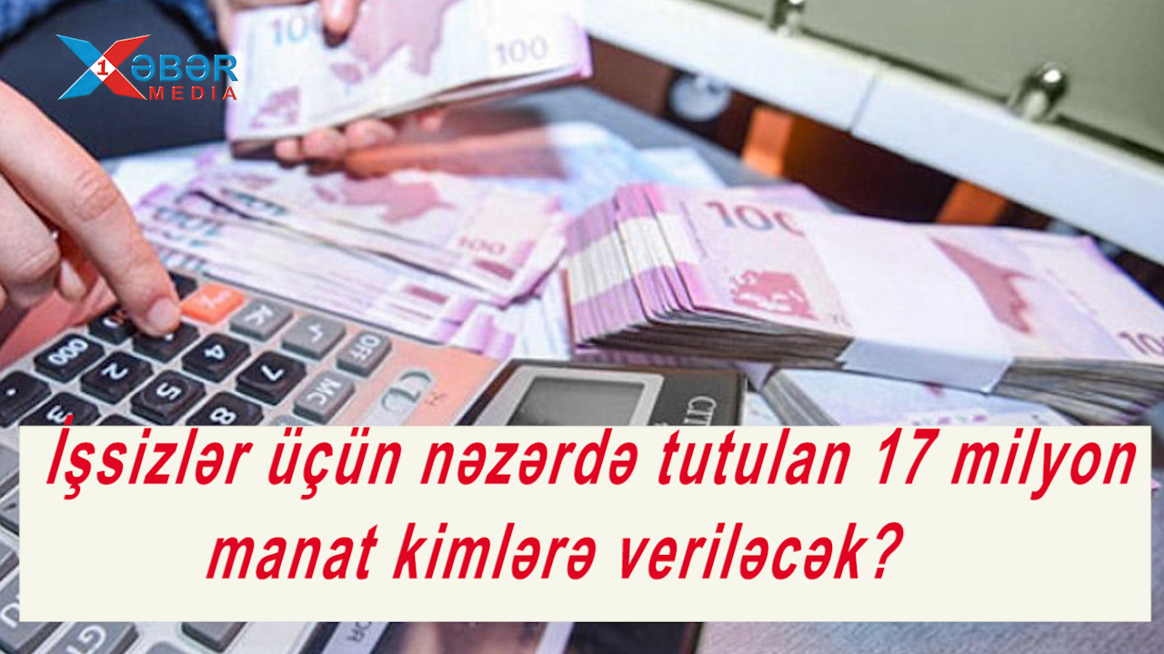 İşsizlər üçün nəzərdə tutulan 17 milyon manat kimlərə veriləcək?