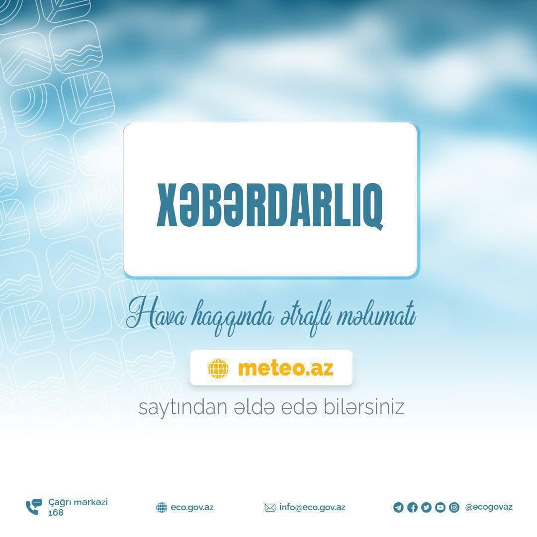 SON DƏQİQƏ:Nazirlik XƏBƏRDARLIQ ETDİ