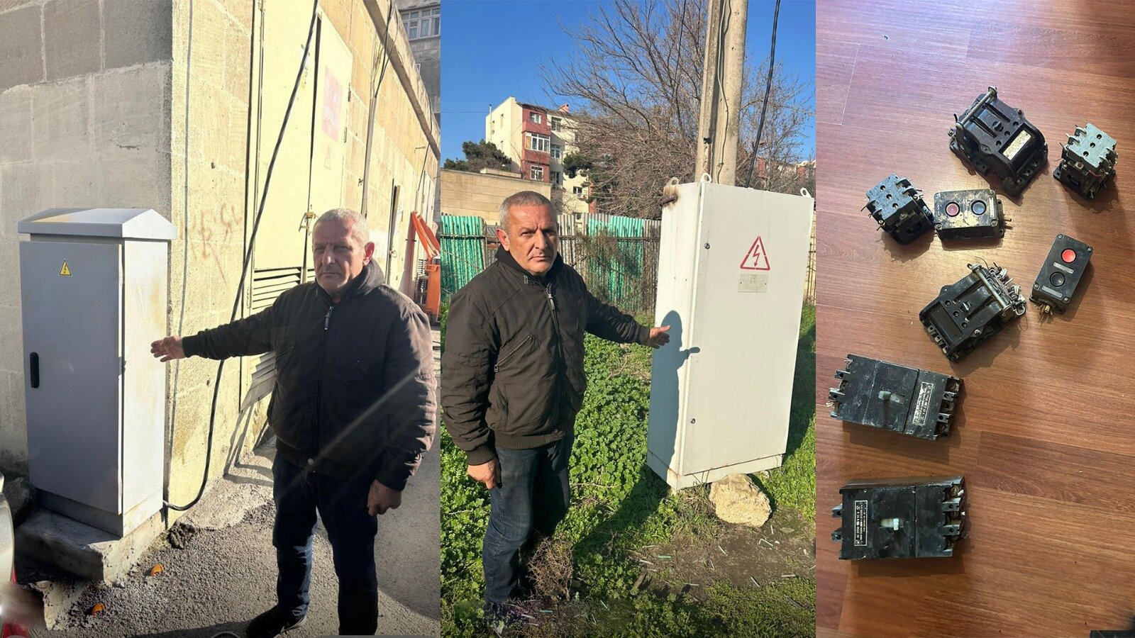 Bakının 3 rayonunda binaların elektrik paylayıcı qutularından çoxsaylı oğurluqlar edən şəxs saxlanılıb