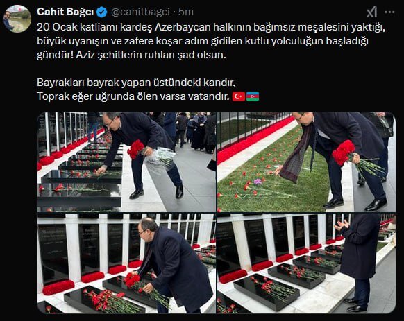 Cahit Bağcı Şəhidlər Xiyabanında