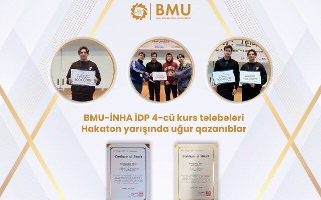 BMU-İNHA İDP tələbələrinin daha bir uğuru