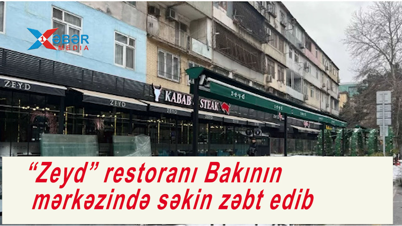 Bakıda səkilər də SATILIR-“Zeyd” restoranı piyadaların yolunu ZƏBT ETDİ-VİDEO