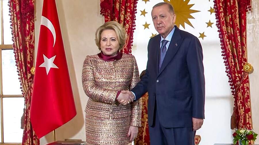 Matviyenko Putinin mesajını Ərdoğana çatdırıb