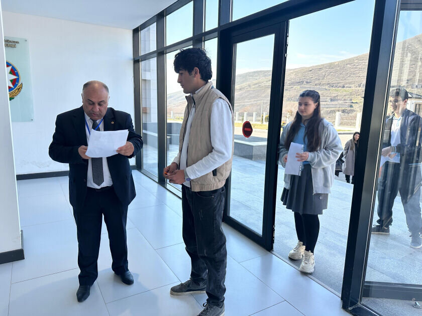 Cəbrayıl, Zəngilan və Füzuli rayonlarında buraxılış imtahanı keçirildi