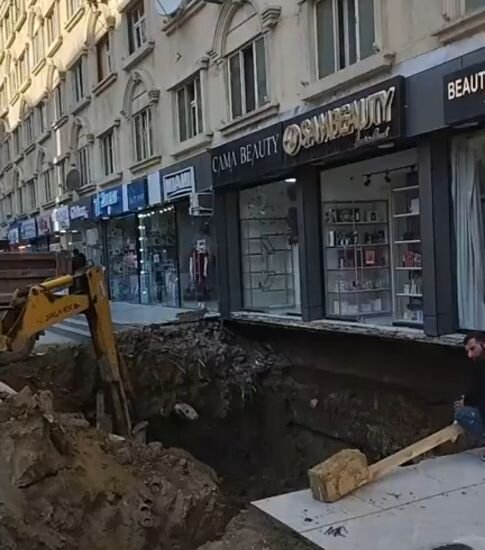 Xırdalanda qəzalı binanın zirzəmisi satıldı - Ağacın kəsilməsinə görə tədbir görüldü - VİDEO - YENİLƏNDİ