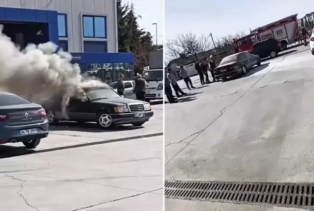 Texniki baxışdan keçə bilməyən sürücü avtomobilini yandırdı