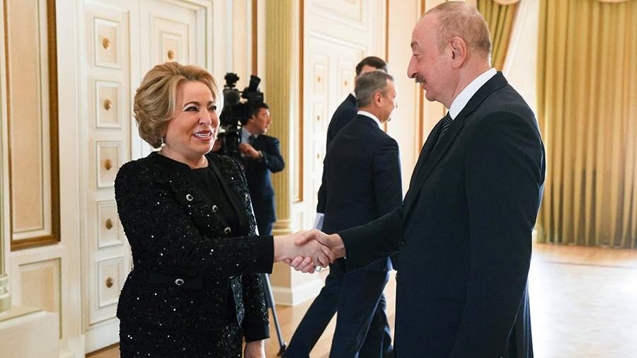 Matviyenko Azərbaycanla çoxşaxəli əməkdaşlığın davam etdirildiyini qeyd edib