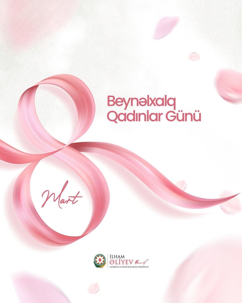 Prezident Beynəlxalq Qadınlar Günü münasibətilə paylaşım etdi