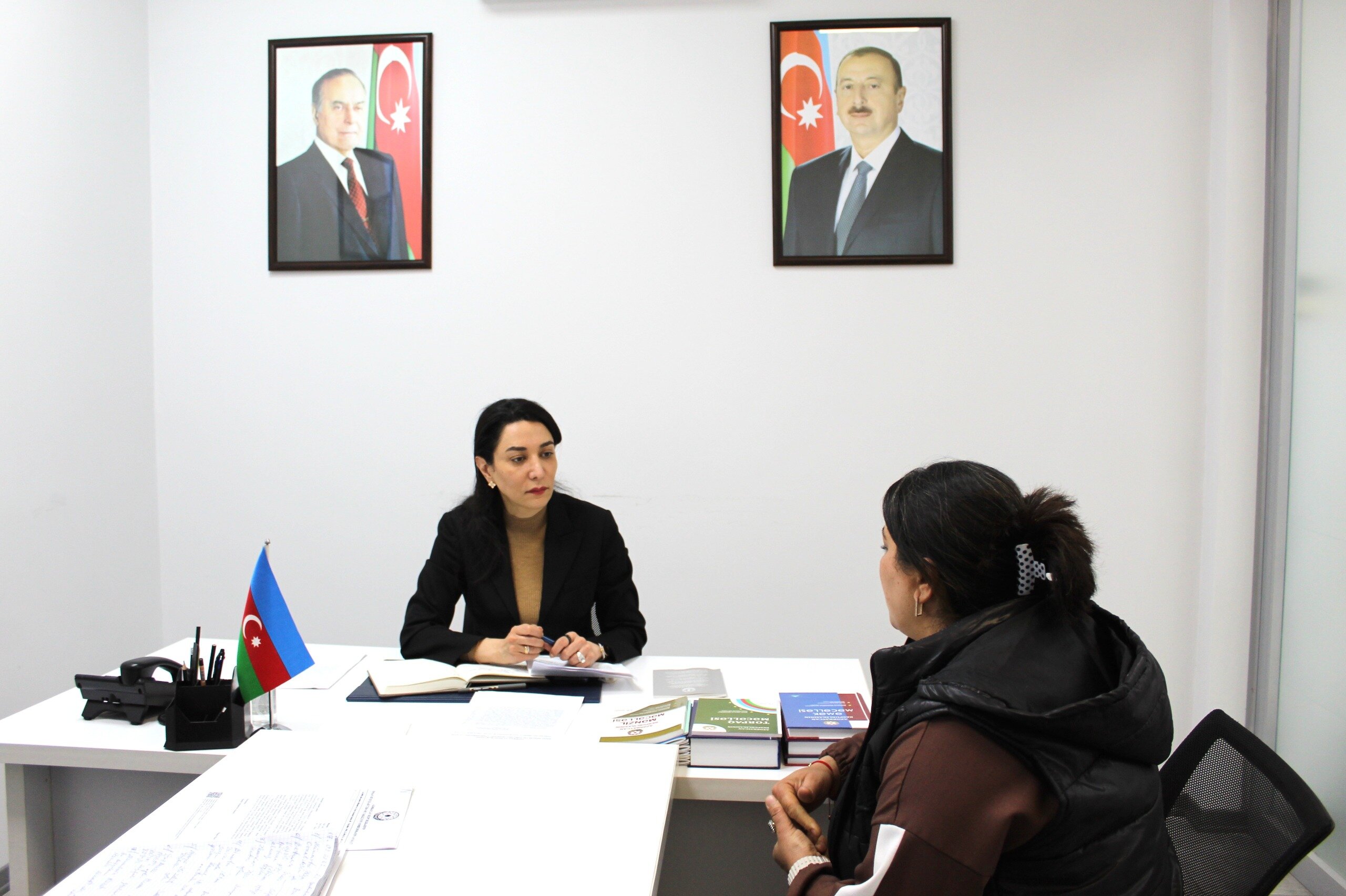 Ombudsman Səbinə Əliyeva vətəndaşları qəbul edib
