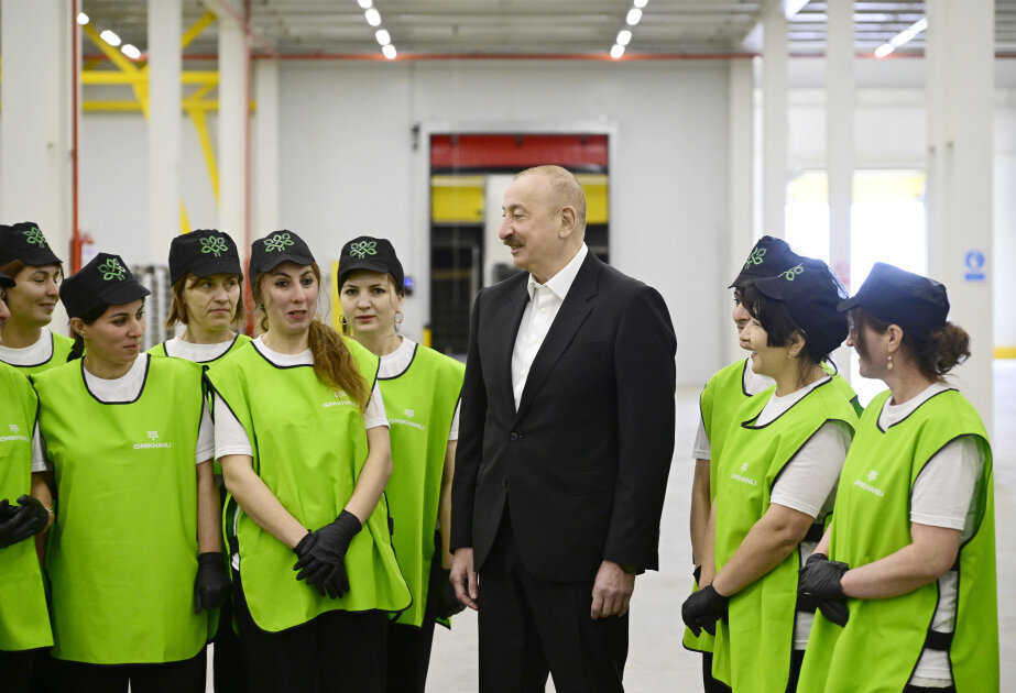 Prezident Qusarda kompleksin fəaliyyəti ilə tanış oldu