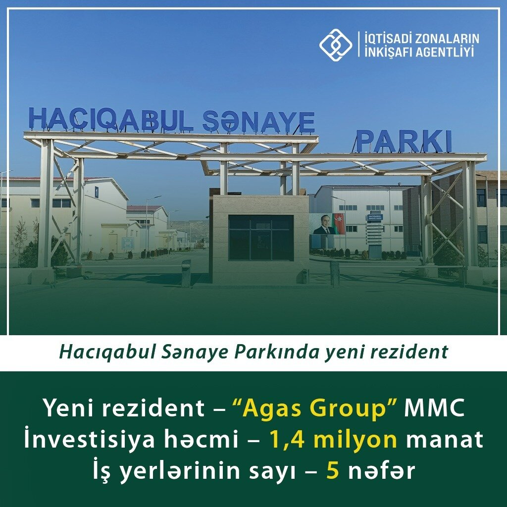 Hacıqabul Sənaye Parkında günəş elektrik stansiyası qurulacaq