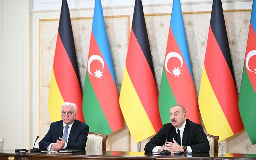 Azərbaycan və Almaniya prezidentləri mətbuata bəyanatlarla çıxış ediblər - YENİLƏNİB-2