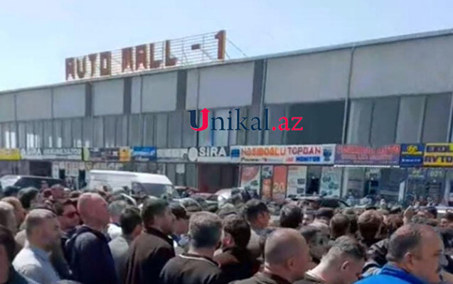 “Maşın bazarı”nda etiraz - Video
