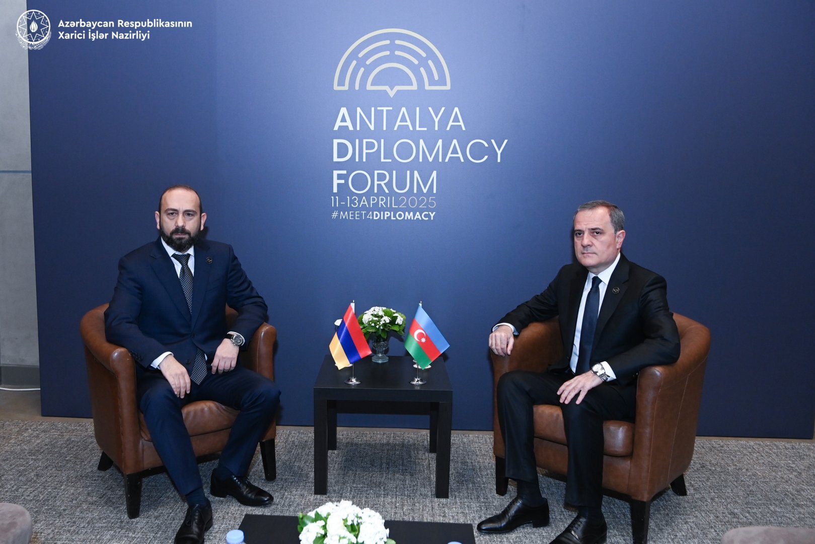 Antalyada Azərbaycan və Ermənistan XİN rəhbərləri normallaşma prosesinin hazırkı vəziyyətini müzakirə ediblər