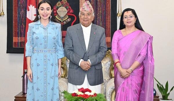 Leyla Əliyeva Nepal prezidenti ilə görüşdü