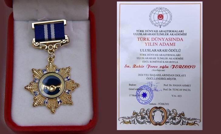 Zakir Fərəcov beynəlxalq mükafata layiq görülüb
