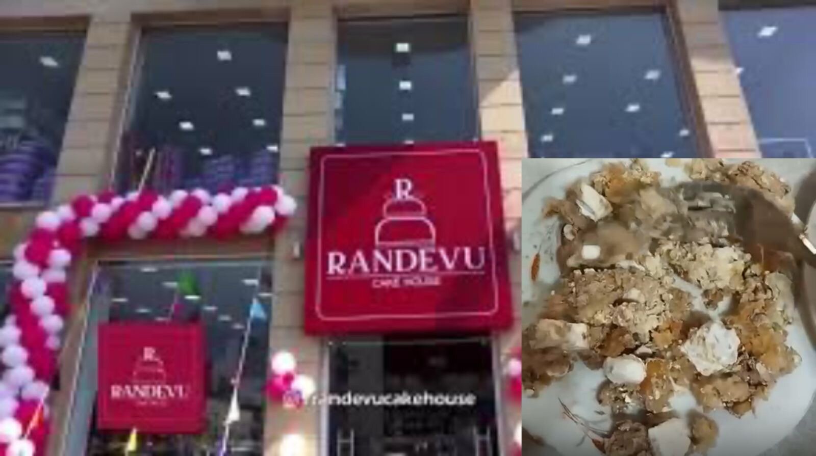 Bakıda “Randevu” şirniyyat mağazasından alınan tort daş kimi çıxdı - VİDEO