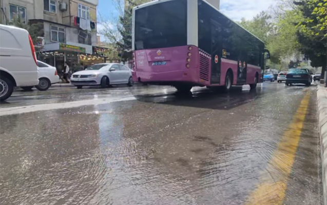 “Əcəmi”də tullantı xətlərində tıxanma yarandı, ərazini su basdı