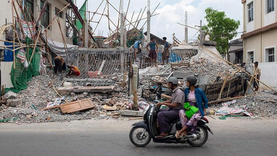 Myanmada zəlzələ nəticəsində ölənlərin sayı 3700-ü ötüb