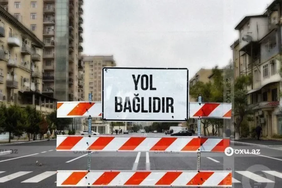 Bakının bu yollarında hərəkət TAM MƏHDUDLAŞDIRILDI