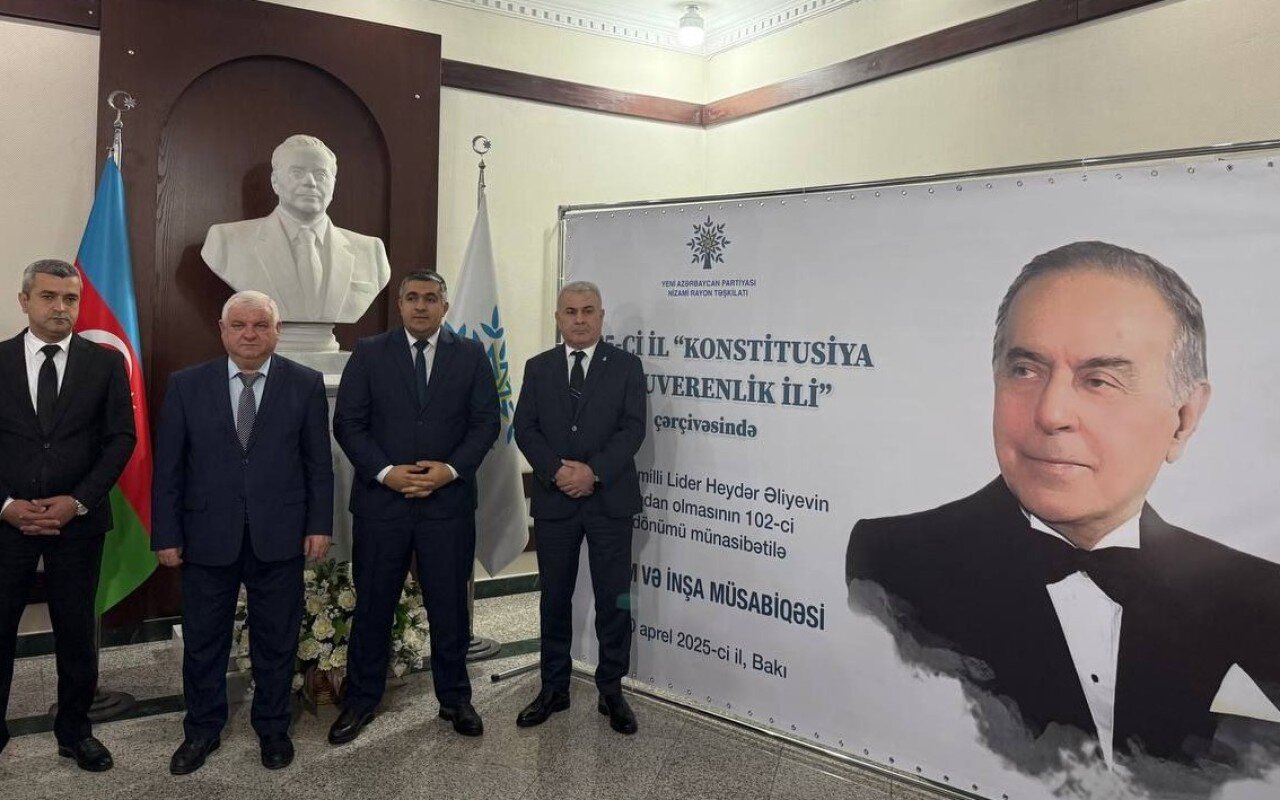 YAP Nizami rayon təşkilatı inşa müsabiqəsi keçirib - FOTOLAR