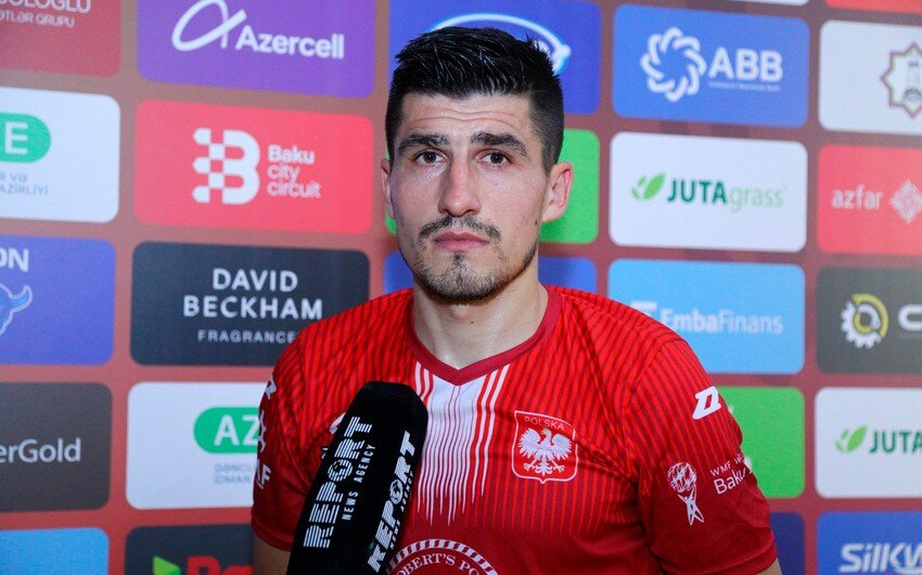 Polşa millisinin futbolçusu: “Ümid edirəm ki, növbəti yarışlarda da təşkilatçılıq Azərbaycandakı kimi olacaq”