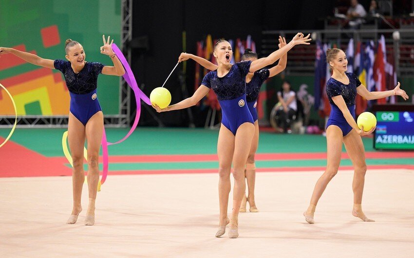 Azərbaycanın bədii gimnastika komandası Avropa Kubokunda gümüş medal qazanıb
