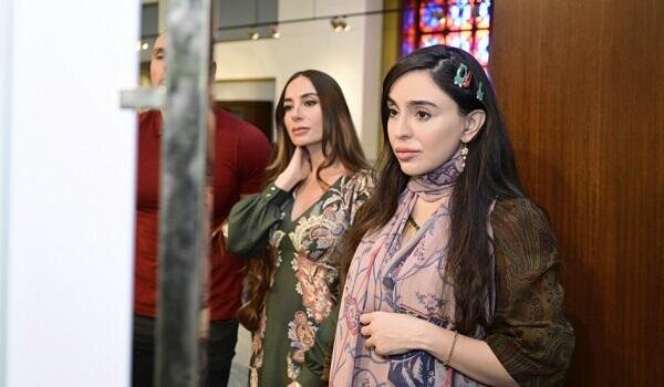 Leyla və Arzu Əliyevalar Əshabi-Kəhf ziyarətgahında