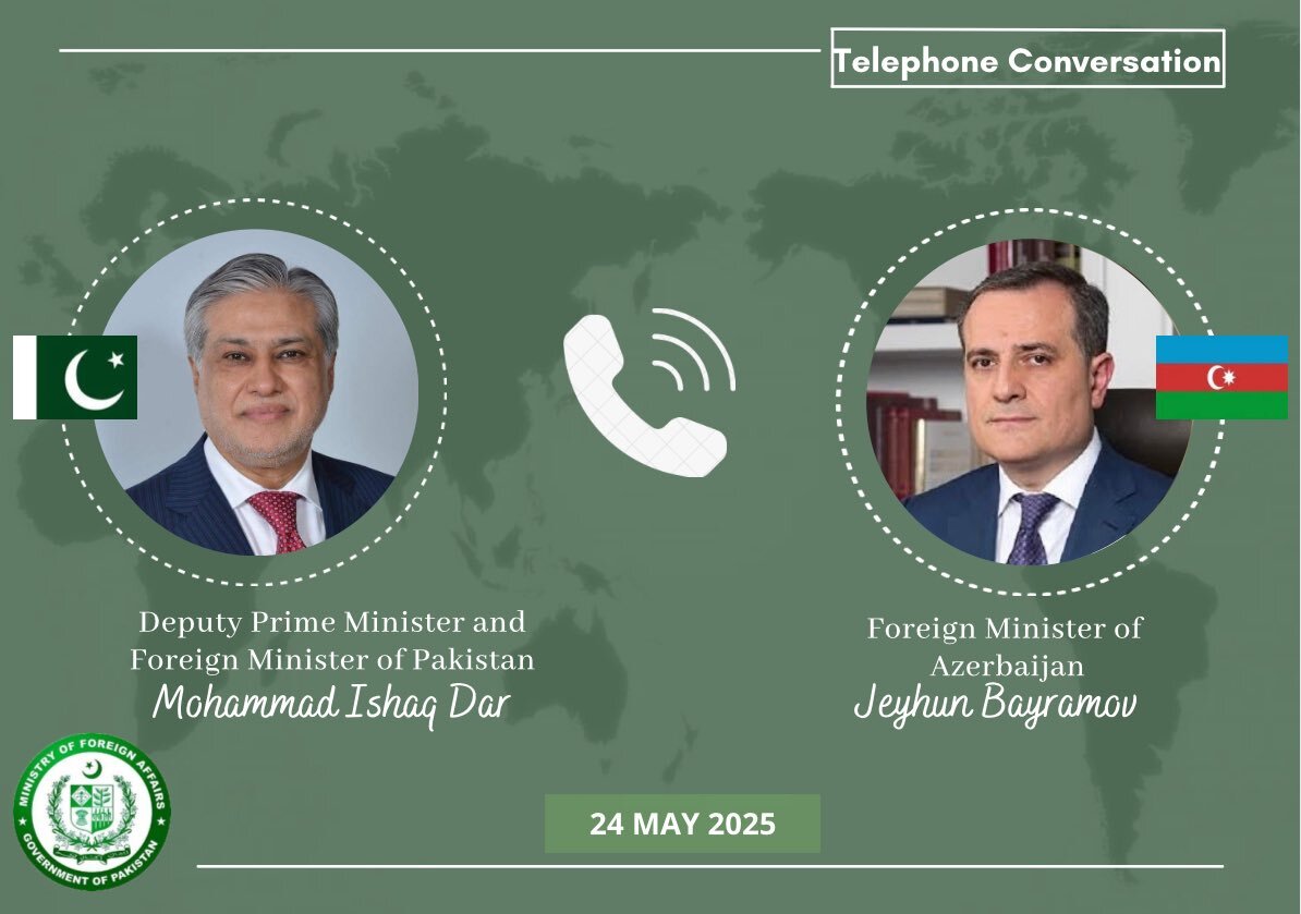 Ceyhun Bayramov pakistanlı həmkarı ilə telefon danışığı aparıb