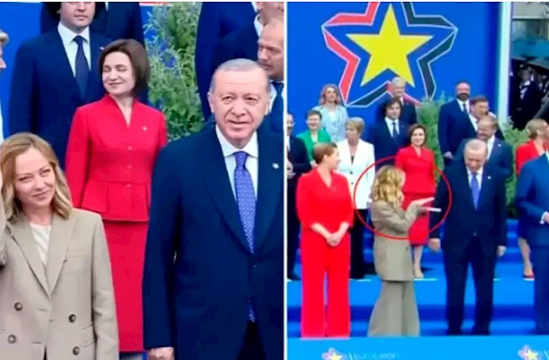 Ərdoğanla Meloninin güldürən dialoqu: “Aşağı enin...”