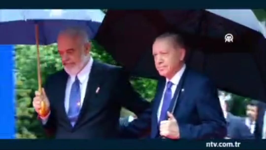 Ərdoğan Albaniyada görün nə etdi?-VİDEO