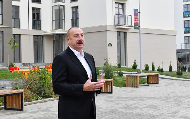 İlham Əliyev Xocalıda "Qoç ət"in açılışına qatıldı