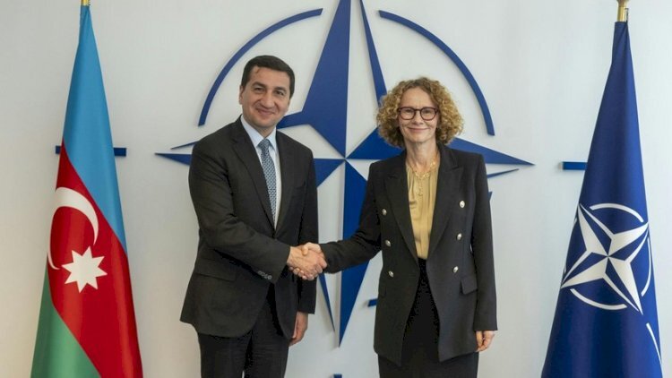 Hikmət Hacıyev NATO baş katibinin müavini ilə görüşdü