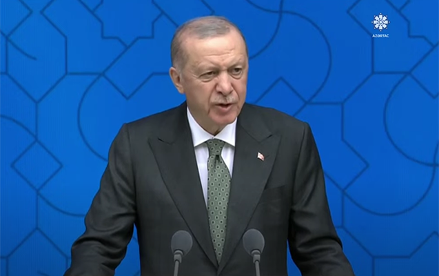Ərdoğan Laçında Səməd Vurğunun şeirini oxudu - Video