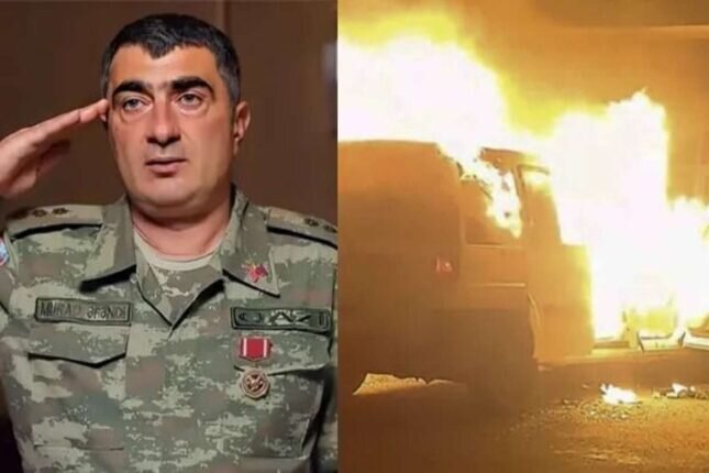 Maşınına od vuran hərbçi DANIŞDI