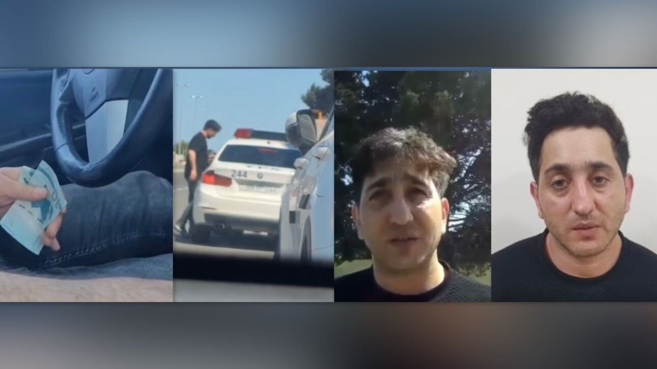 Yol polisini şantaj edən sürücü həbs olundu