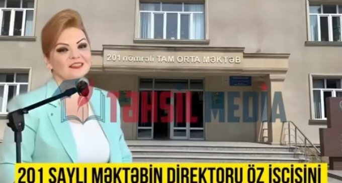 201 saylı məktəbin direktoru müəllimi zavuça qarşı durmağa məcbur edir! -AUDİO YAZI
