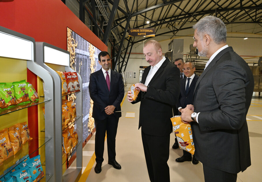 Prezident Bakıda zavodun AÇILIŞINDA