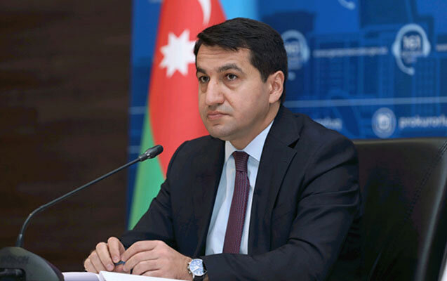 Hikmət Hacıyev diplomatların Laçın səfəri ilə bağlı paylaşım etdi - Video
