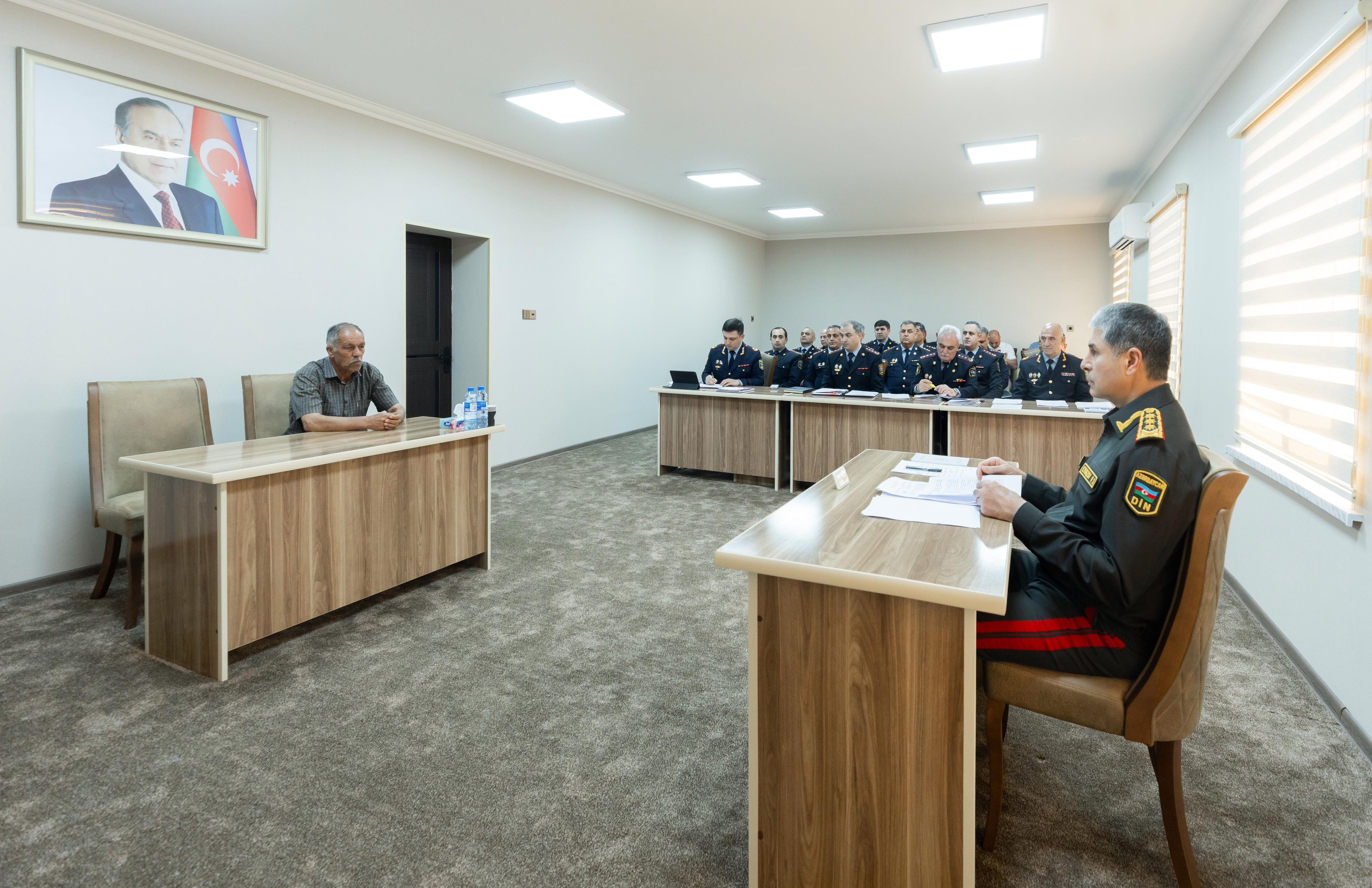 Vilayət Eyvazov Bərdədə növbəti vətəndaş qəbulu və sıra baxışı keçirib