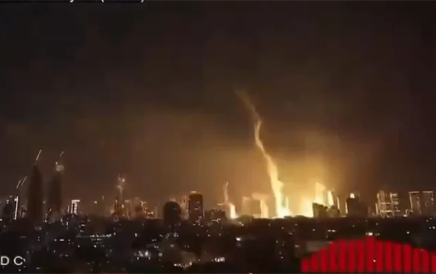 İran İsrail Müdafiə Nazirliyinin qərargahını vurub - Video