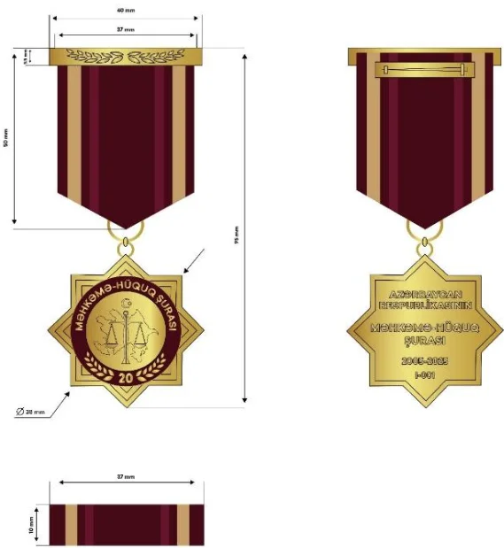 Məhkəmə-Hüquq Şurasının 20 illik yubiley medalı təsis edilib