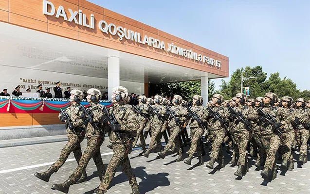 DİN-in Hərbi İnstitutunda təntənəli mərasim - Fotolar