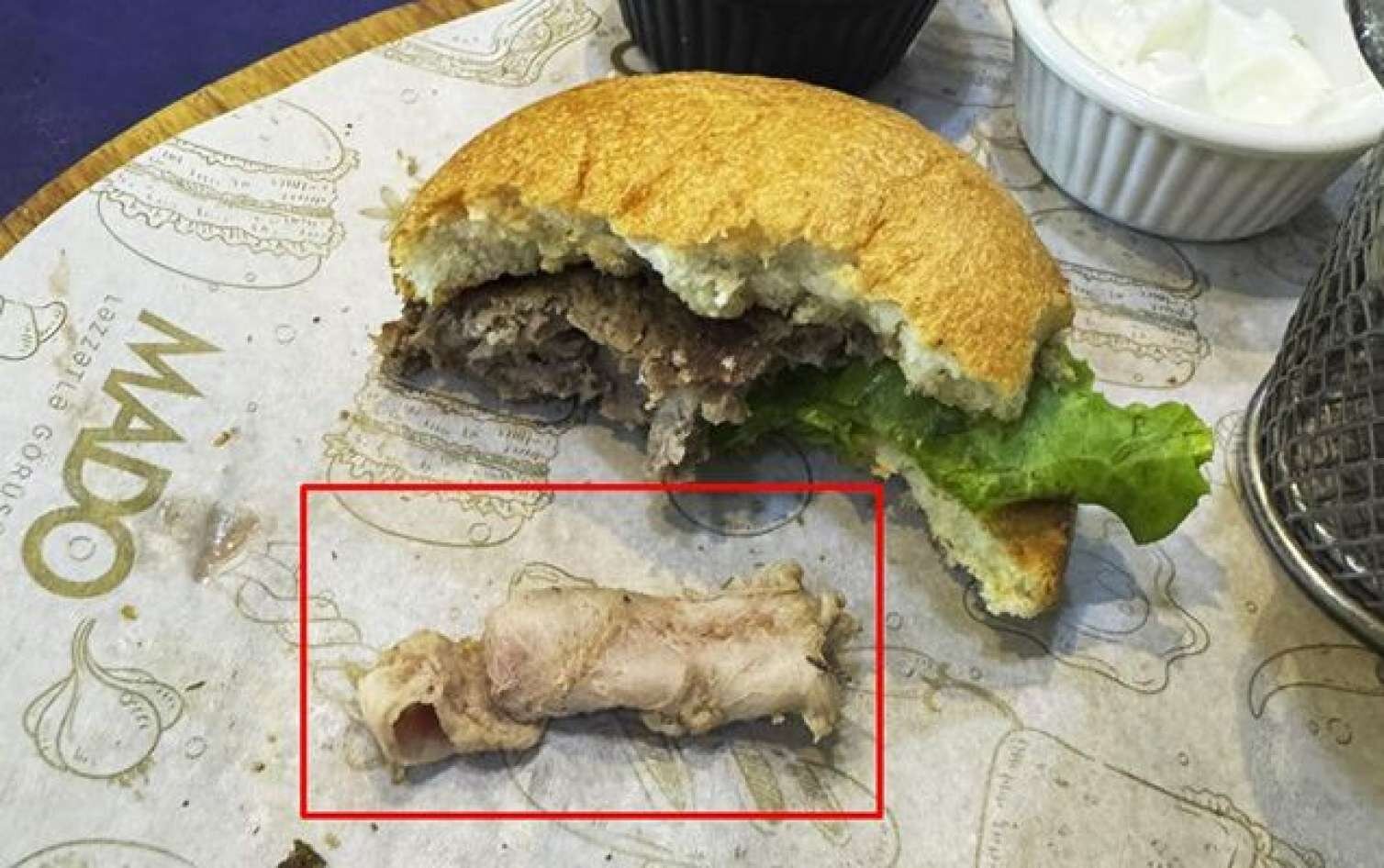 Hamburgerin içindən çıxan yad cisimlə bağlı - "Mado"dan AÇIQLAMA