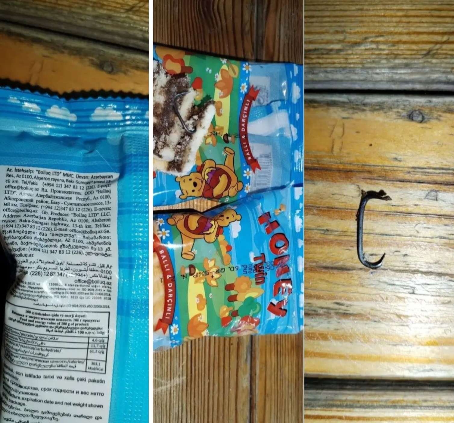 Bakıda uşaq peçenyesinin içindən, görün, nə çıxdı