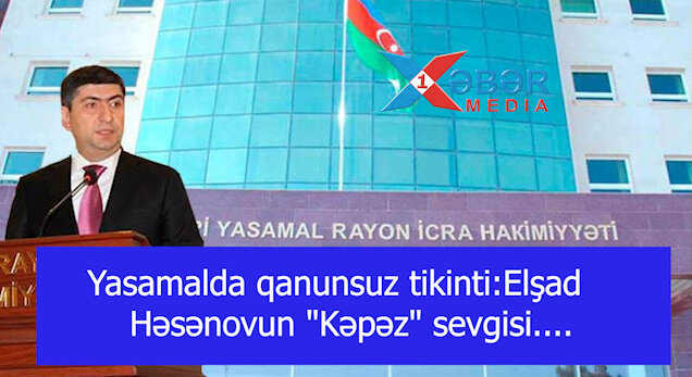 Yasamalda qanunsuz tikinti:Elşad Həsənovun "Kəpəz" sevgisi....-VİDEO